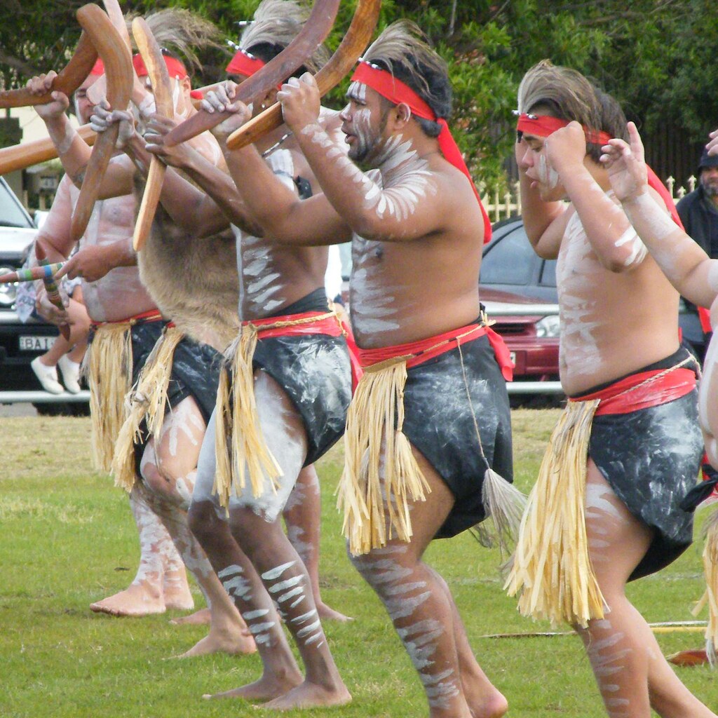 Photo of Australian indigenous dancers