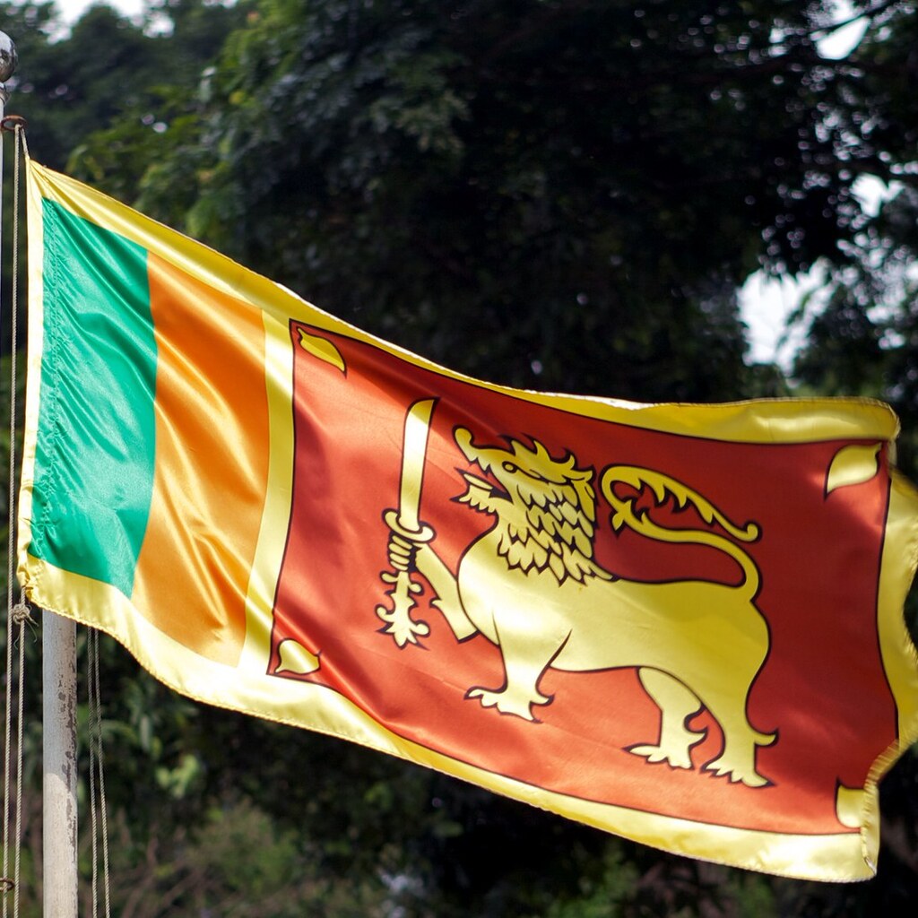 Photo of the Sri Lankan flag