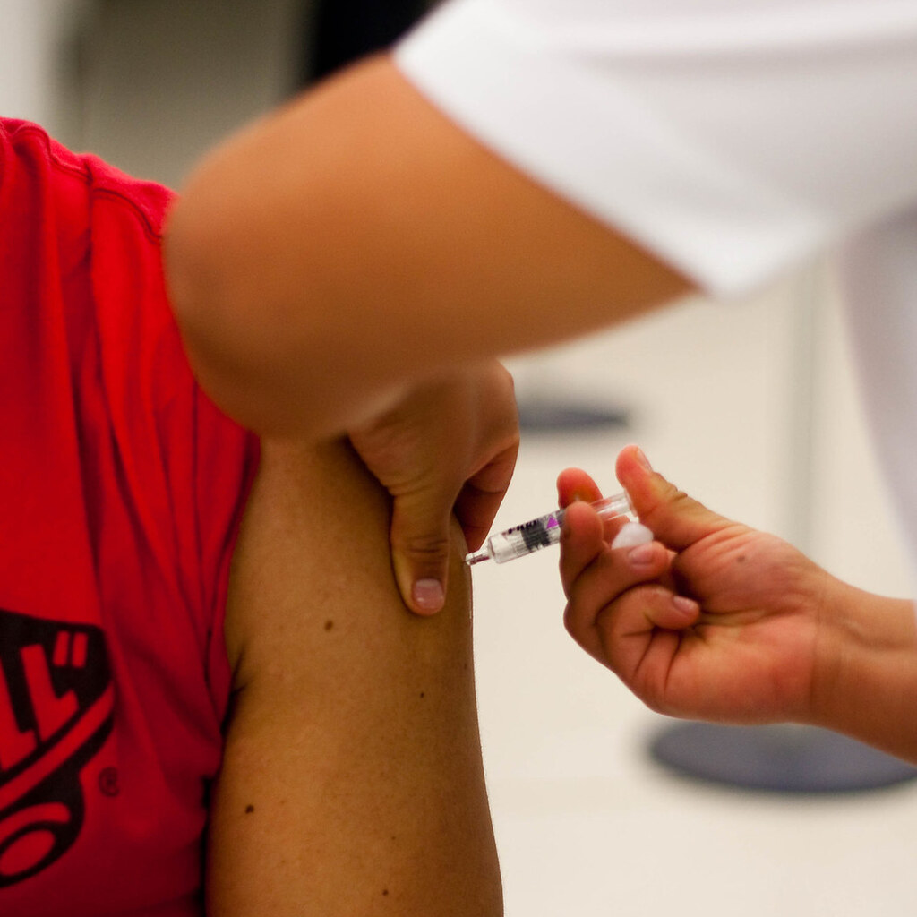 Photo of someone being vaccinated