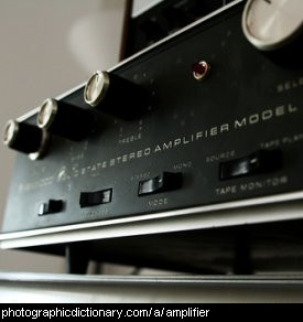 Photo of an amplifier