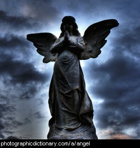 Photo of a statue of an angel