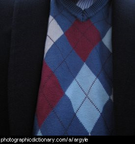 Photo of an argyle waistcoat