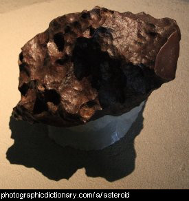 Photo of a meteorite
