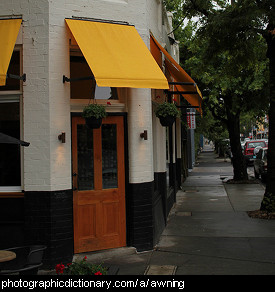 Photo of an awning