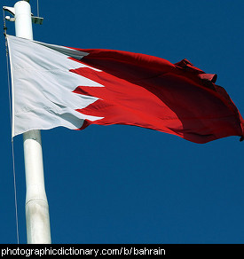 Photo of the Bahraini flag