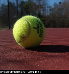 Photo of a tennis ball