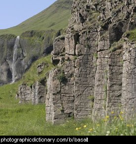 Photo of some basalt columns