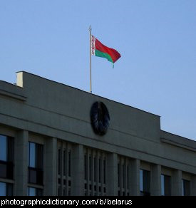 Photo of the Belarusian flag