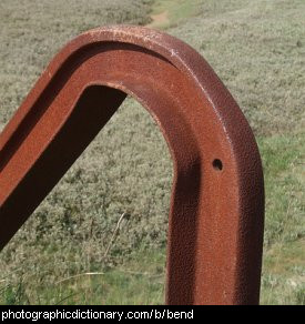 Photo of a bent railway line.