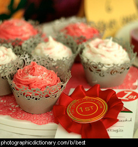 Photo of prize winning cupcakes