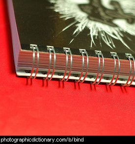 Photo of a book binding