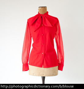 A red blouse.