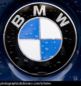 Photo of a BMW badge