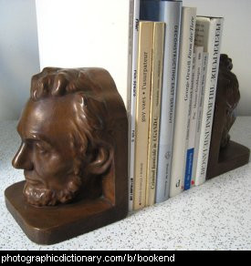Photo of books and bookends