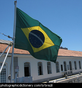 Photo of the Brazilian flag