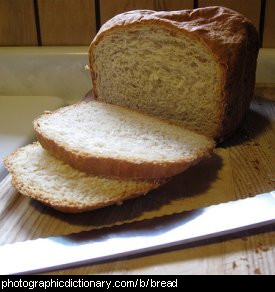 Photo of sliced bread