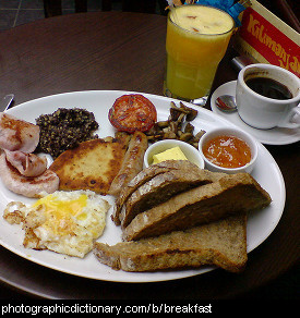 Photo of a breakfast meal