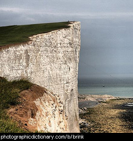 Photo of the brink of a cliff