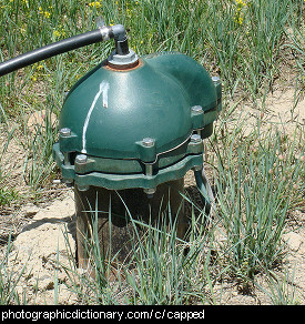 Photo of a capped well