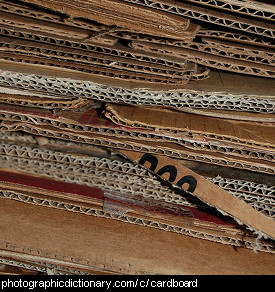 Photo of a pile of cardboard