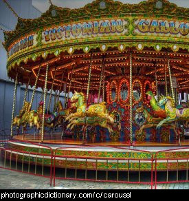 Photo of a carousel