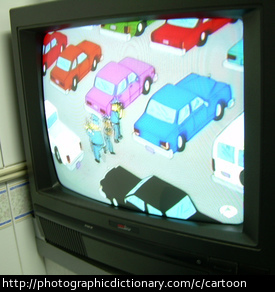 Cartoons on television