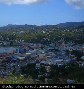 A photo of Castries in St Lucia.