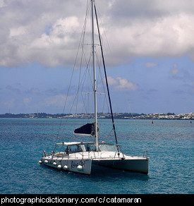 Photo of a catamaran