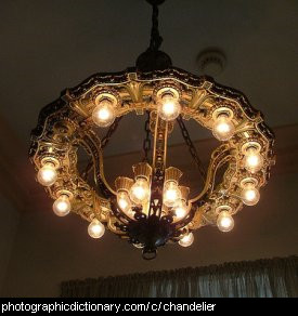 Photo of a chandelier