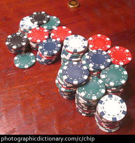 Photo of poker chips