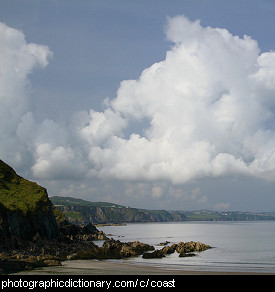 Photo of a coastline