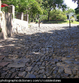 Photo of a cobbled street