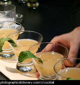 Photo of some cocktails.