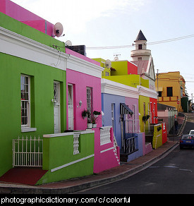 Photo of colorful houses