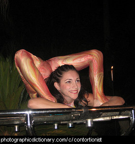Photo of a contortionist