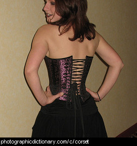 Photo of a woman wearing a corset