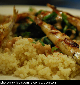 Photo of prepared couscous