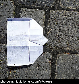 Photo of a paper plane