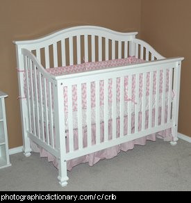 Photo of a baby's crib