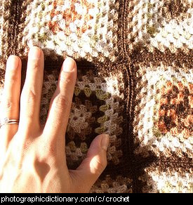 Photo of a crocheted rug