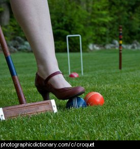 Photo of croquet