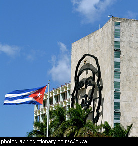 Photo of a Cuban flag