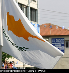 Photo of the Cyprus flag