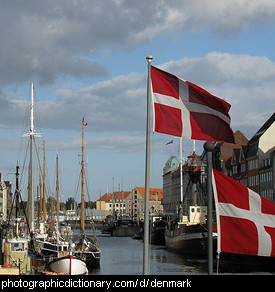 Photo of Danish flags