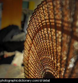 Photo of a detailed fan