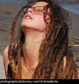 Photo of a girl with dreadlocks