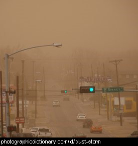 Photo of a dust storm