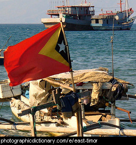 Photo of the East Timor flag