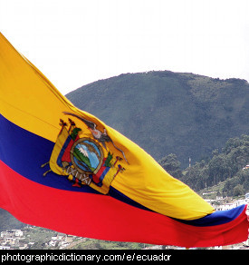 Photo of the Ecuador flag