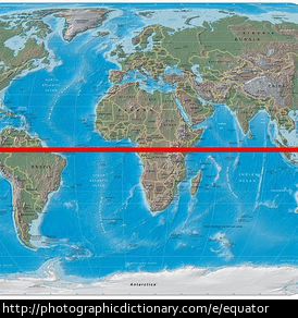 A diagram of the equator.